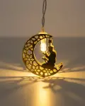 Secde Eden Adam Figürlü Ay Tasarımlı Ramazan LED Işık-2