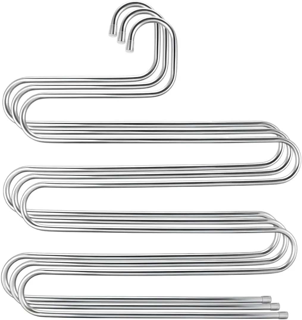 5 Katlı Metal Pantolon ve Eşarp Askısı - 3 Adet