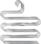 5 Katlı Metal Pantolon ve Eşarp Askısı - 3 Adet-1