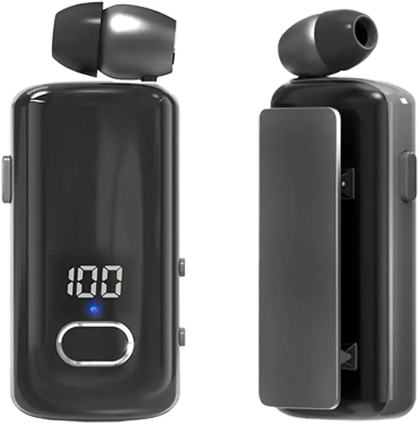 Makaralı Bluetooth Kulaklık Digital Göstergeli Çift Telefon Destekli MT983 Siyah ile uyumlu