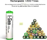 B139 2 Adet AAA 900 mAh Şarj Edilebilir İnce Kalem Pil 1.2V Ni-MH Şarjlı Pil-7