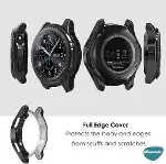 Samsung Galaxy Watch 4 Classic 42mm için Kılıf 360 Full Round Soft Silicone Gümüş [Galaxy Watch 4 Cl-4