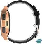 Samsung Galaxy Watch 4 Classic 42mm için Kılıf 360 Full Round Soft Silicone Gümüş [Galaxy Watch 4 Cl-5