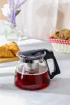 Isıya Dayanıklı Cam Demlik, Süzgeçli Çaydanlık, Filtreli Çay Demleme Çiçek Çayı ve Bitki Çayı İçin (-1