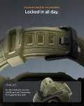 Apple Watch 46mm Seri 11/10 ile Uyumlu Kılıf & Kordon Kayış Rugged Armor Pro 2 Vintage Khaki - ACS10-7