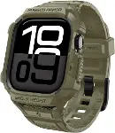 Apple Watch 46mm Seri 11/10 ile Uyumlu Kılıf & Kordon Kayış Rugged Armor Pro 2 Vintage Khaki - ACS10-1