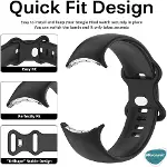 Oppo Watch Free Kordon, Silicone Sport Band (Oppo Watch Free ile Uyumlu Kordon, Akıllı Saat Kayışı)-3
