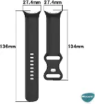 Oppo Watch Free Kordon, Silicone Sport Band (Oppo Watch Free ile Uyumlu Kordon, Akıllı Saat Kayışı)-6