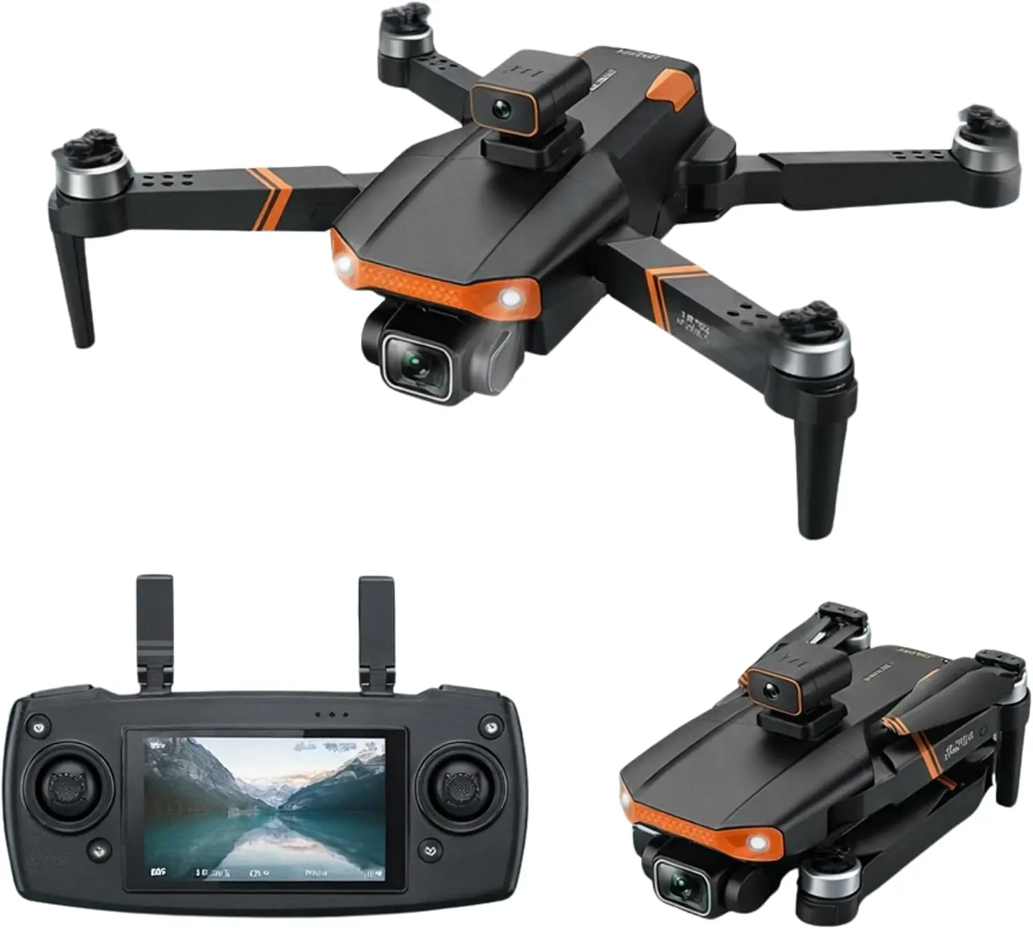 JS26H 4K Drone, LCD Kumandalı, Fırçasız Motor, Akıllı Engel Kaçınma, Katlanabilir Drone, Uzun Uçuş S
