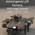 JS26H 4K Drone, LCD Kumandalı, Fırçasız Motor, Akıllı Engel Kaçınma, Katlanabilir Drone, Uzun Uçuş S-4