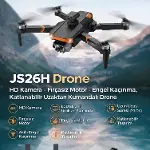 JS26H 4K Drone, LCD Kumandalı, Fırçasız Motor, Akıllı Engel Kaçınma, Katlanabilir Drone, Uzun Uçuş S-8