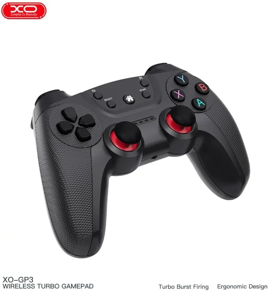 GP3 Turbo Özellikli Kablosuz Gamepad | PC, PS3 ve Android Uyumlu Kablosuz Oyun Kolu, Seri Atış (Turb