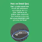 Bluetooth FM Transmitter USB Destekli Araç Şarjı-3