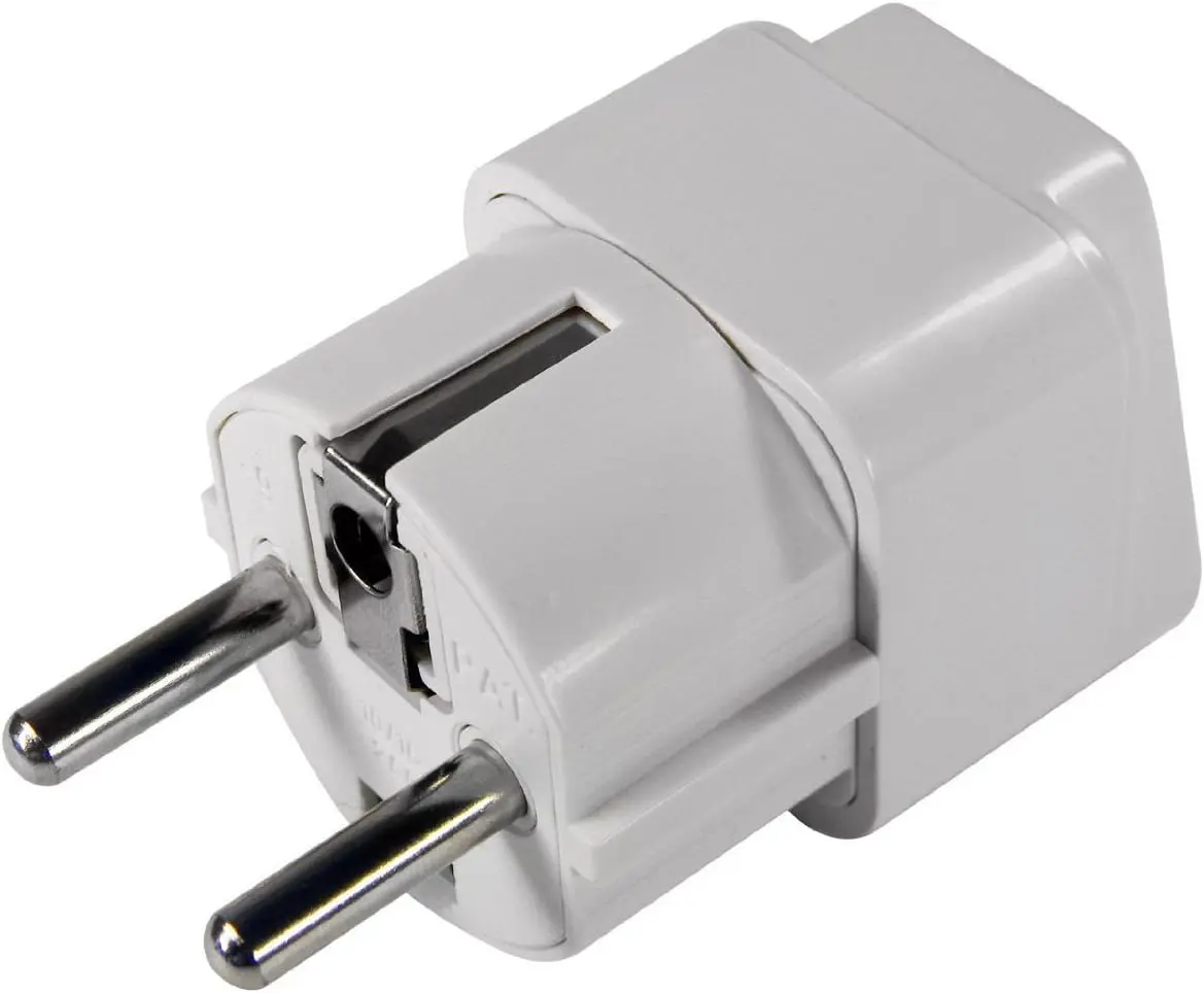 Evrensel Adaptör Seyahat Fişi Beyaz AB Normu - 250V AC 10~16A