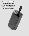 Yüksek Kapasiteli 50.000 mAh Powerbank – Type-C, Lightning ve Micro USB Uyumlu, Çoklu Cihaz Şarj Öze-4