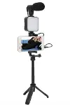 Video Making Kit Telefon Tutucu Vlog Video Mini Led Işıklı-5