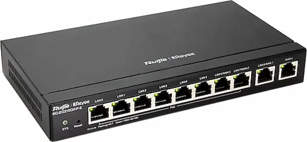 RG-EG310GH-P-E 10 PORT GIGABIT 10/100/1000 8 PORT POE/POE+ YONETILEBILIR GATEWAY/ROUTER