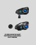 Q28 Motosiklet Kask Bluetooth Kulaklık Full HD 1080P Kamera-5