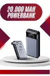 4 Çıkışlı 20.000 Mah Powerbank Uzun Pil Ömürlü Taşınabilir-2
