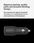 BoostCharge Çift Araç Şarj Cihazı 42W w/Hızlı Şarj USB-C 30W PPS ve 12W USB-A Bağlantı Noktaları App-6