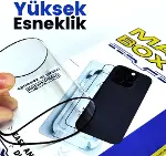Klasse MAGIC-BOX iPhone 15 Pro Max Ekran Koruyucu Cam | Tozsuz Hizalama | Tam Kaplama 9H Kırılmaz &-5