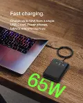 BoostCharge 3 Portlu Dizüstü Powerbank, USB-C ve USB-A Portları, Hızlı Şarj USB-C Güç Dağıtımı, MacB-2
