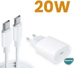 Apple iPhone 16 Type-C To Type-C 2 in 1 Şarj Seti [iPhone 16 ile Uyumlu Kablo - Beyaz]-4
