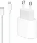 Apple iPhone 16 Type-C To Type-C 2 in 1 Şarj Seti [iPhone 16 ile Uyumlu Kablo - Beyaz]-1