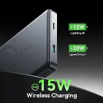 JR-PBM08 Pro 20W manyetik kablosuz güç bankası 10000mAh (Titanyum)-2