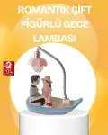 Romantik Çift Figürlü Gece Lambası Sandal Model Sevgiliye Özel Hediye-1