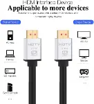 Hdmi Kablo 4K HDTV 2160P 18Gbps Premium Altın Kaplama Uç Yüksek Hızlı Aktarım Plasma Lcd Pc Ses Ekip-4