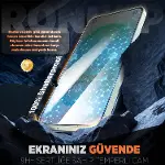 [2'li Paket] Samsung Galaxy A37 için Ekran Koruyucu 9H Sertlikte Anti-Static Temperli Cam Netlik ve-6