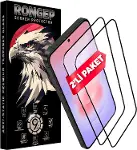 [2'li Paket] Samsung Galaxy A37 için Ekran Koruyucu 9H Sertlikte Anti-Static Temperli Cam Netlik ve-1