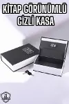 Büyük Boy Anahtarlı Kitap Görünümlü Gizli Kasa Çelik Kasa Altın Kasası-1