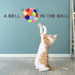 ® 2 Adet Çıngıraklı Zilli Peluş Kedi Topu 7 cm – Büyük Boy Sesli Kedi Oyuncağı, Dayanıklı Yumuşak To-3