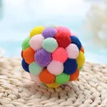 ® 2 Adet Çıngıraklı Zilli Peluş Kedi Topu 7 cm – Büyük Boy Sesli Kedi Oyuncağı, Dayanıklı Yumuşak To-6