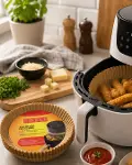 100 Parça Airfryer Kağıdı Tek Kullanımlık Temiz Pişirme Kağıdı-1