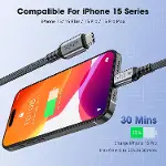 FAST USB 4.0 40Gbps, 240W, 8K60Hz USB4.0 USB-C Kablosu 1.5 Metre Gri KLV-1.5-5