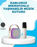 Karaoke Mikrofon Hoparlör Seti Bluetooth Kablosuz Taşınabilir-1