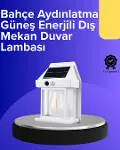 Güneş Enerjili Hareket Sensörlü Duvar Lambası-1