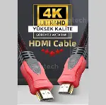 1.5 Metre HDMI Kablo Örgü Sargılı Dayanıklı Full HD Televizyon/Monitör/TV Hdmi Kablosu/Uydu Alıcısı-4