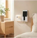 Duvara Monte Telefon Tutucu, Yapışkanlı Şarj Standı, Matkapsız Pratik Kurulum, Yatak Odası, Banyo ve-5