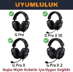 Logitech G Pro/G Pro X/G Pro X 2 / G Pro X SE ile Uyumlu Soğutucu Jel Kulaklık Pedi - İpeksi Serin K-2