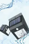Güneş Enerjili Sensörlü Duvar Lambası Bahçe Lamba Suya Dayanıklı Bahçe Aydınlatma-4