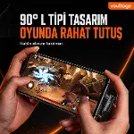 Type-C to Type-C L Uçlu 60W PD Hızlı Şarj Kablosu, 1 Metre, 90° Dirsek Uçlu USB-C Kablo, 3A, 480 Mbp-5