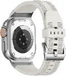 Akıllı Saat Spor Kayışı, Silikon Malzeme, Watch Series 46mm Uyumlu Silikon Krem Kordon-2