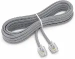 PrimeX PX-KKT10 2CX0.10mmx7 10 Metre ADSL RJ11 Telefon Kablosu Gri, ADSL, VDSL 2 Canlı Kablo-1