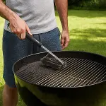 Mangal Izgara Temizleme Fırçası – Paslanmaz Çelik Telli, Uzun Saplı Grill Temizlik Aparatı Mangal Temizlik Fırçası (4745)-3
