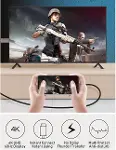 Onezero ZR-627 MT57 4K 60hz HDMI Çevirici i-Phone 15 ile Uyumlu Kablo Type-C Thunder-bolts Altın Uçl-2