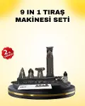9’u 1 Arada Bakım Seti Güçlü Motorlu Saç Sakal Burun Kulak Trimmer-1